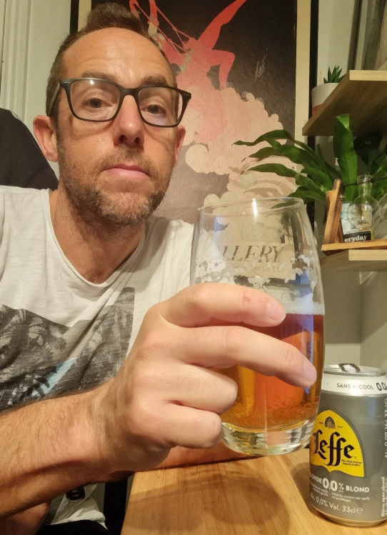 drinking leffe alcohol-free