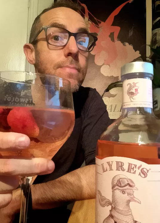 drinking lyres pink gin