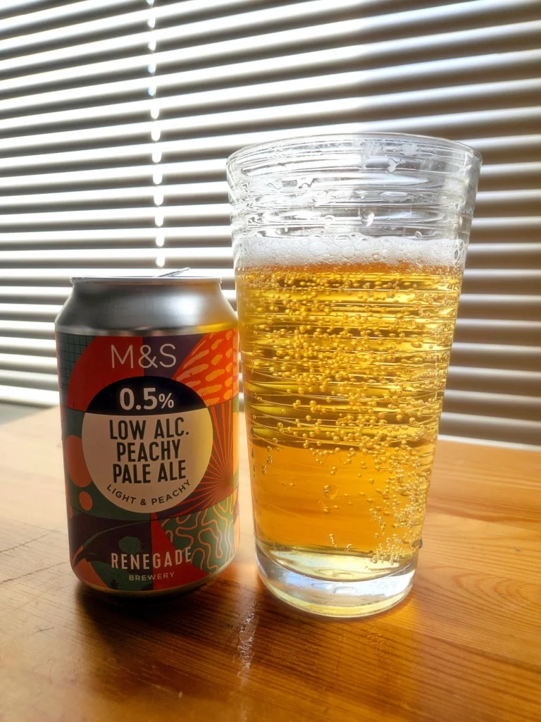 Non-alcoholic M&S Peachy Pale Ale Review