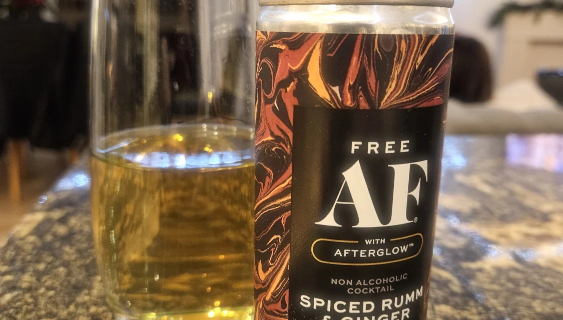 Non-Alcoholic Free AF Spiced Rumm and Ginger Review