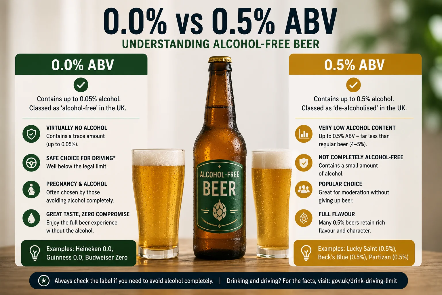 Are alcoholic drinks good for you? Comparing alcohol and alcohol-free choices
