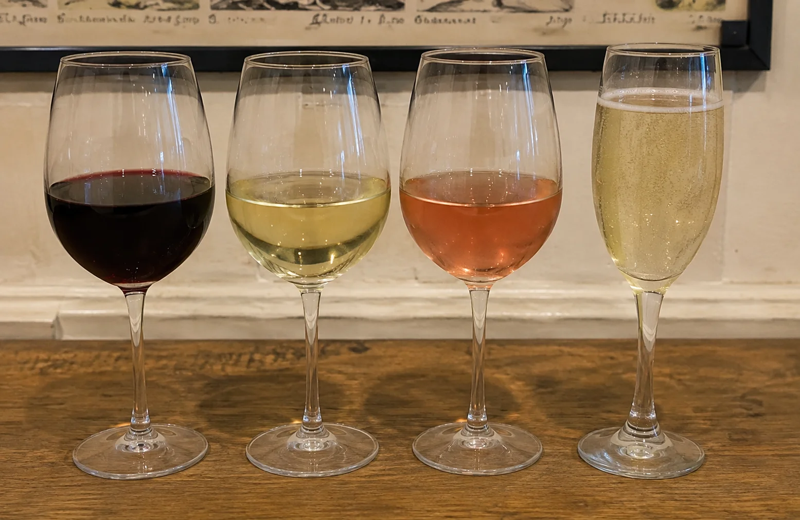 Alcohol-free red white rosé and sparkling wine compared