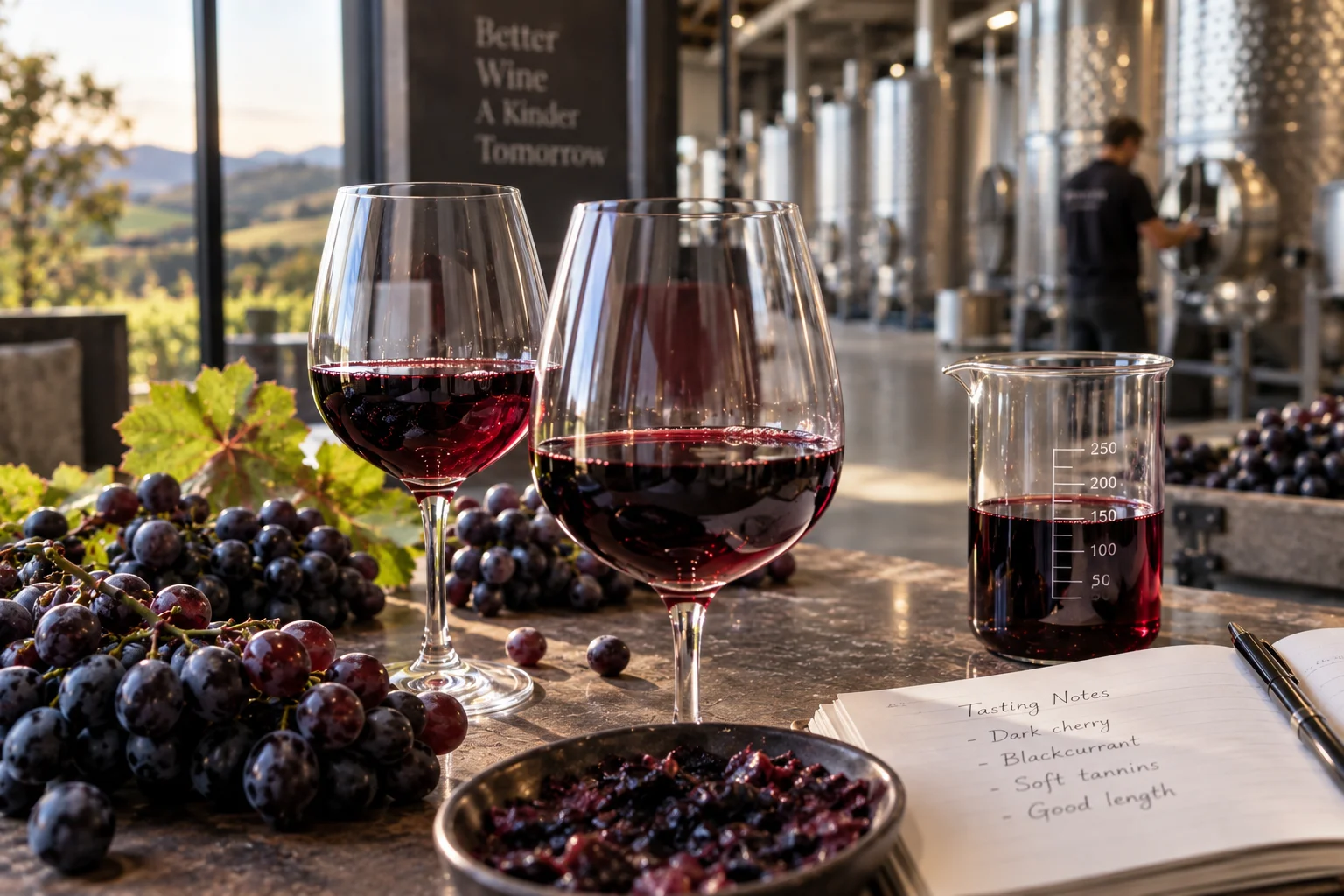 Alcohol-free red wine tasting and comparison